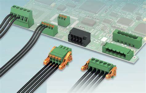 电缆连接到 PCB 的线对板连接器