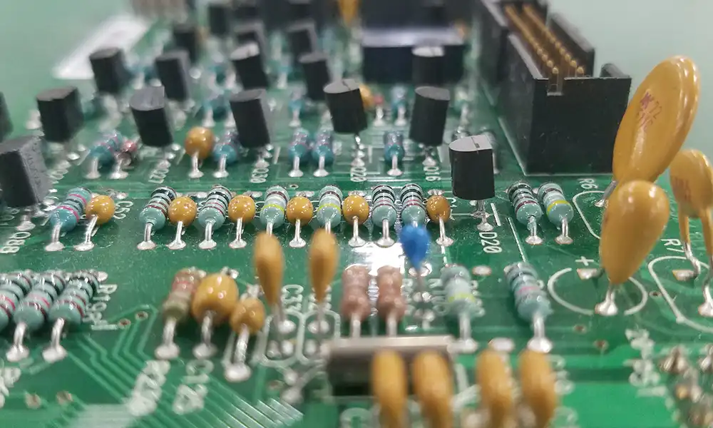刚性 PCB 上的通孔元件焊接