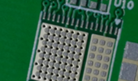 模板微调后,将焊膏涂在微型 SMD 焊盘上。 模板微调后,将焊膏涂在微型 SMD 焊盘上。