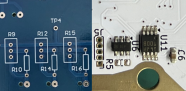 带有各种颜色的文字和符号的 PCB 丝印层的特写。 带有各种颜色的文字和符号的 PCB 丝印层的特写。