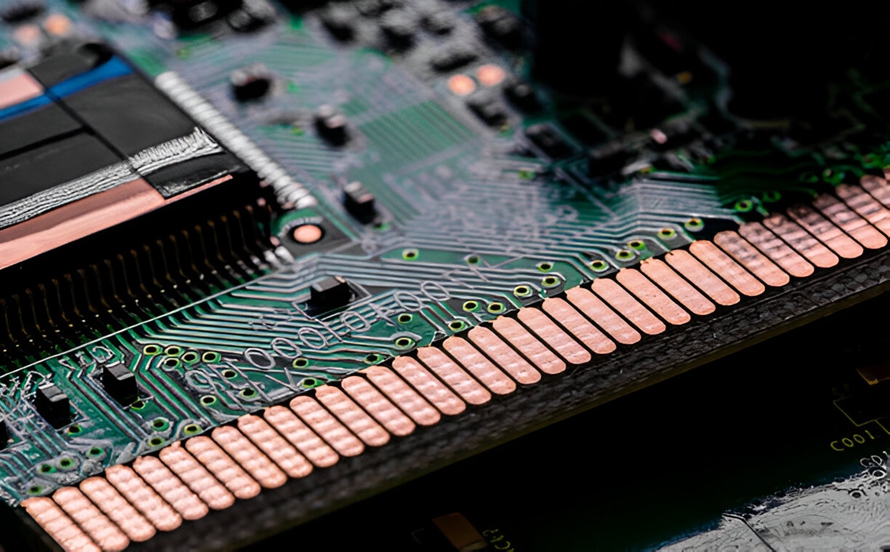 镀硬金的 PCB 边缘连接器，在高磨损应用中经久耐用